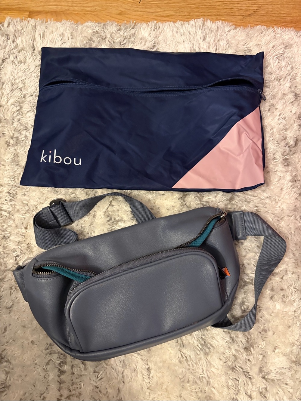 Kibou Gray Diaper Fanny Bag